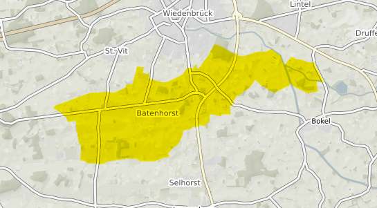 Immobilienpreisekarte Rheda-Wiedenbr&uuml;ck Batenhorst